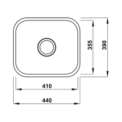 Bồn rửa chén inox Hafele Claudius HS-SS4438/ 567.24.000