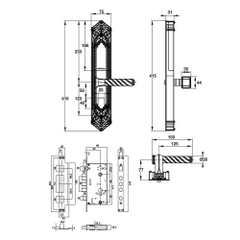 Khóa điện tử Hafele EL10K Classic/ 912.05.314