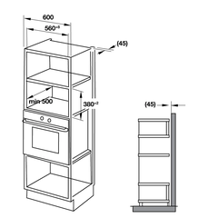 Lò vi sóng kết hợp nướng Hafele HM-B38D/ 538.31.200