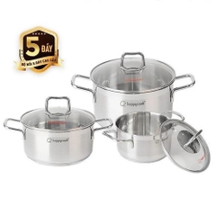 Bộ nồi inox 5 đáy Happy Cook Penta HCS-PT06