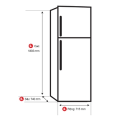 Tủ lạnh Hitachi inverter 450 lít R-FG560PGV7 (GBK)