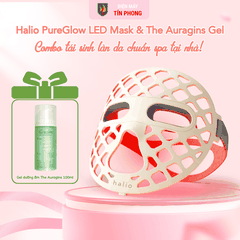 [Kèm Gel dưỡng ẩm] Mặt nạ ánh sáng sinh học Halio PureGlow Ultralite Silicone LED Face Mask