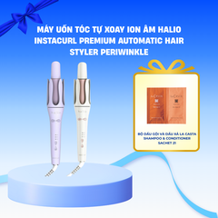 Máy Uốn Tóc Tự Xoay Ion Âm Halio instaCurl Premium Automatic Hair Styler Periwinkle