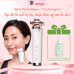 [Kèm TC Niacinamide] Máy nâng cơ, giảm mỡ mặt & trẻ hoá da kết hợp ánh sáng sinh học Halio RevitaWave Skin Rejuvenator