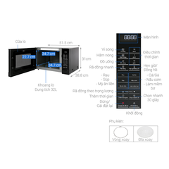 Lò vi sóng có nướng Panasonic NN-ST65JBYUE