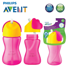 Bình tập uống có ống hút cho trẻ 12 tháng Philips Avent SCF798/00