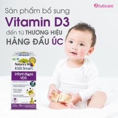 Nature's Way Kids Smart Infant Drops VD3 bổ sung Vitamin D3