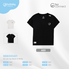 Bộ Áo Quần cộc tay BU Baby Black & White