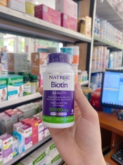 Viên uống mọc tóc Biotin Natrol 10000mcg