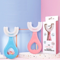 Bàn Chải Đánh Răng Trẻ Em Hình Chữ U - Silicon Siêu Mềm Cho Bé