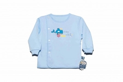 Áo SS  cài lệch màu, Tay dài Baby Mommy