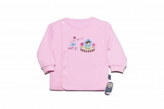 Áo SS  cài lệch màu, Tay dài Baby Mommy