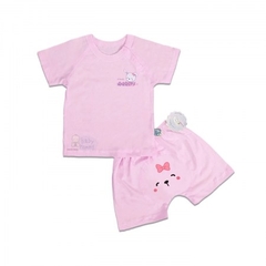Bộ SS  cài vai, hình, Tay ngắn Baby Mommy