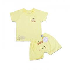 Bộ SS  cài vai, hình, Tay ngắn Baby Mommy