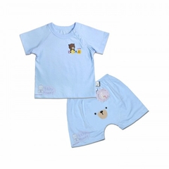 Bộ SS  cài vai, hình, Tay ngắn Baby Mommy