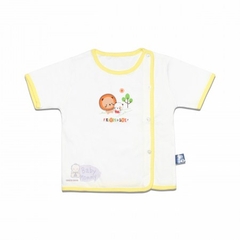 Áo SS  cài lệch viền, Tay ngắn Baby Mommy