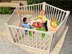 Quây Cũi gỗ thông 3D