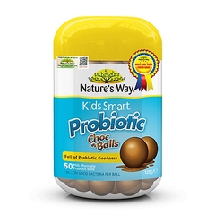 NATURE'S WAY KIDS SMART PROBIOTIC CHOC BALLS - KẸO LỢI KHUẨN VỊ SOCOLA