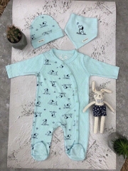 Set Body Momma Baby kèm mũ, yếm