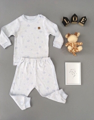 Bộ cài vai dài tay Momma Baby bé trai