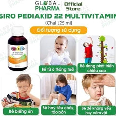 Siro Vitamin Tổng Hợp Pediakid 22 Vitamins