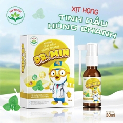 Xịt họng tinh dầu húng chanh Dr.Min