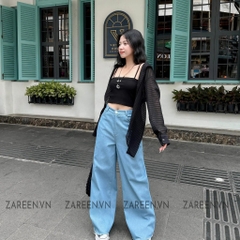 QUẦN JEANS ỐNG RỘNG BASIC ZAREEN JEA148