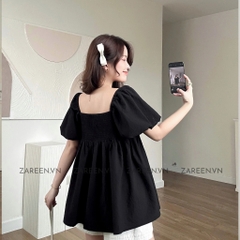 ÁO BABYDOLL XẾP LY NGỰC TAY PHỒNG ZAREEN VOA118