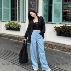 QUẦN JEANS ỐNG RỘNG BASIC ZAREEN JEA148