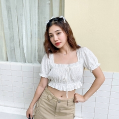 ÁO COTTON THÊU CROPTOP ZAREEN VOA110