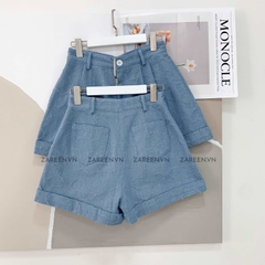 QUẦN SHORT DENIM HỌA TIẾT ZAREEN SHO47