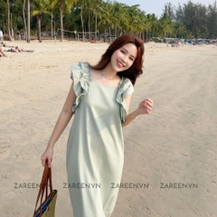 ĐẦM LINEN DÁNG DÀI TAY BÈO ZAREEN DAX84