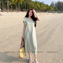 ĐẦM LINEN DÁNG DÀI TAY BÈO ZAREEN DAX84