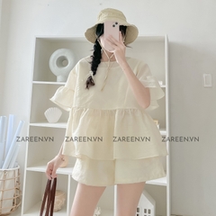 SET ÁO BABYDOLL VÀ QUẦN SHORT ZAREEN SET01