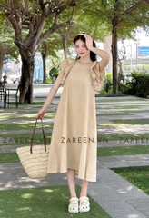 ĐẦM LINEN DÁNG DÀI TAY BÈO ZAREEN DAX84