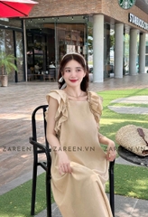 ĐẦM LINEN DÁNG DÀI TAY BÈO ZAREEN DAX84