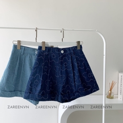 QUẦN SHORT DENIM HỌA TIẾT ZAREEN SHO47