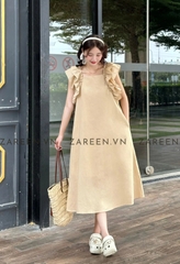 ĐẦM LINEN DÁNG DÀI TAY BÈO ZAREEN DAX84