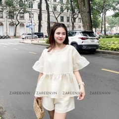 SET ÁO BABYDOLL VÀ QUẦN SHORT ZAREEN SET01