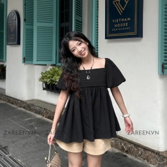 ÁO BABYDOLL XẾP LY NGỰC TAY PHỒNG ZAREEN VOA118