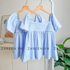 ÁO BABYDOLL XẾP LY NGỰC TAY PHỒNG ZAREEN VOA118