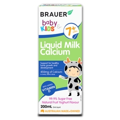 Canxi sữa Brauer Baby & Kids Liquid Milk Calcium cho bé từ 7 tháng tuổi