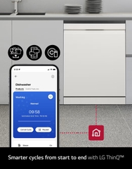 Máy rửa chén  LG QuadWash™ LDT14BGA3｜Bộ sưu tập LG Objet ®