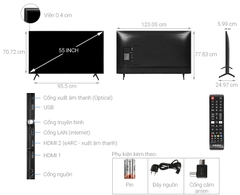 Smart Tivi Samsung 4K 55 inch UA55TU7000  Model 2020