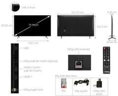 Smart Tivi Samsung 4K 75 inch UA75TU7000 Model 2020