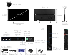 Android Tivi Sony 4K 49 inch KD-49X7500H Model 2020