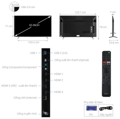 Android Tivi Sony 4K 55 inch KD-55X9000H/S Model 2020