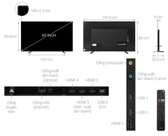 Android Tivi OLED Sony 4K 65 inch KD-65A8H Model 2020