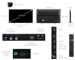 Android Tivi Sony 4K 65 inch KD-65X7500H Model 2020