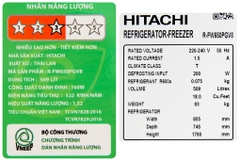 Tủ lạnh Hitachi Inverter 509 lít R-FW650PGV8 GBK  (Model 2019)